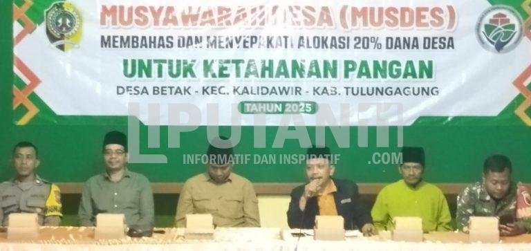 Musdes Desa Betak Bahas Alokasi 20% Dana Desa untuk Ketahanan Pangan IMG 20250808 WA0056