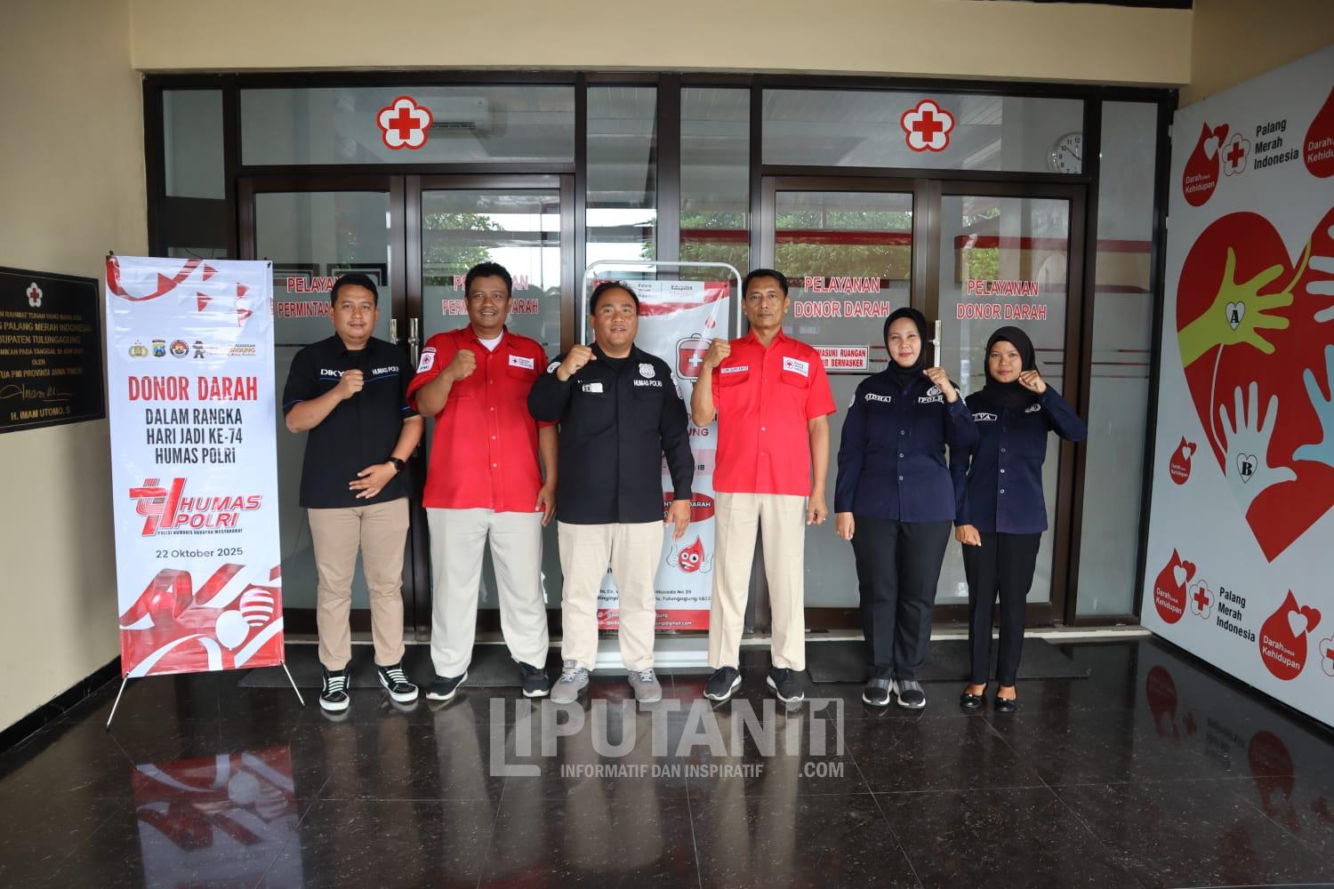 Jelang Hari Jadi ke-74 Humas Polri, Polres Tulungagung Gelar Donor Darah 4 IMG 20251022 WA0029