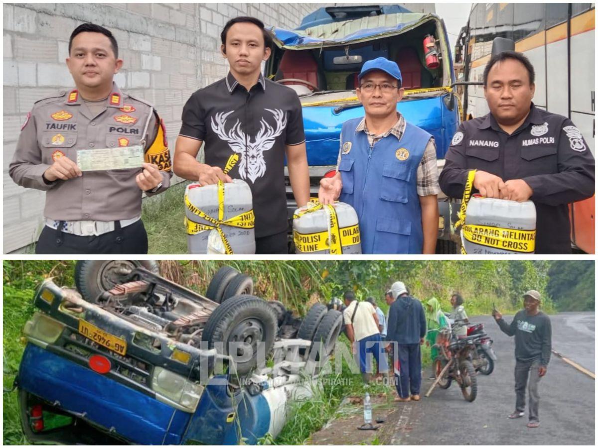 Truk Terguling di JLS Tulungagung Diduga Angkut BBM Ilegal, Polisi Panggil PT Ganani 3 1000698814 2