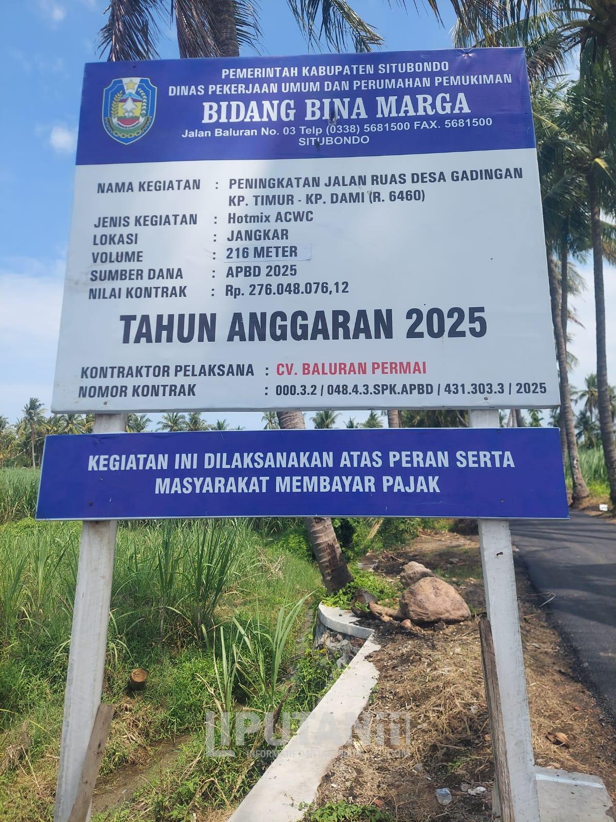 Proyek Jalan Kp Timur-Kp Dami, Rp 276 Juta Dianggap Tidak Memenuhi Standar Dan Jadi Sorotan Warga 1 IMG 20251116 WA0103