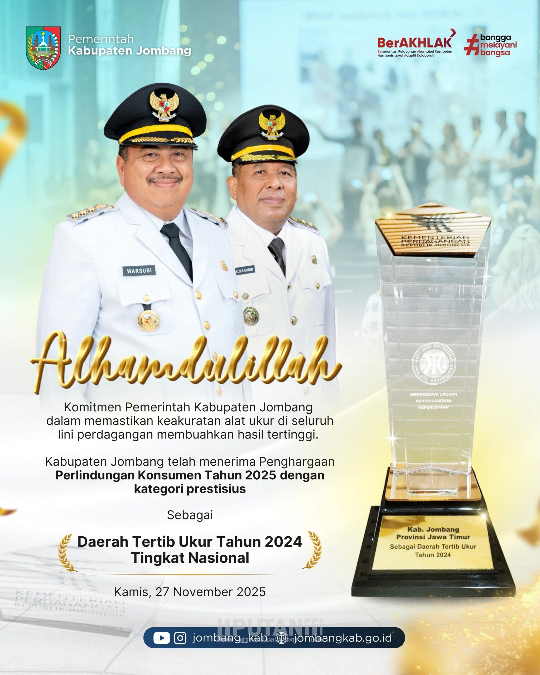 Mendag Anugerahkan Jombang sebagai Daerah Tertib Ukur, Pembuktian Integritas Perdagangan Daerah 1 IMG 20251127 WA0005 scaled