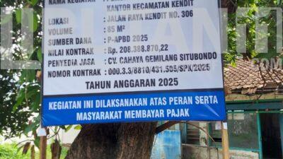 Proyek Pagar Kantor Kec.Kendit Situbondo DiTuding Abaikan K3,Dan Pekerja Tanpa APD IMG 20251127 WA0098