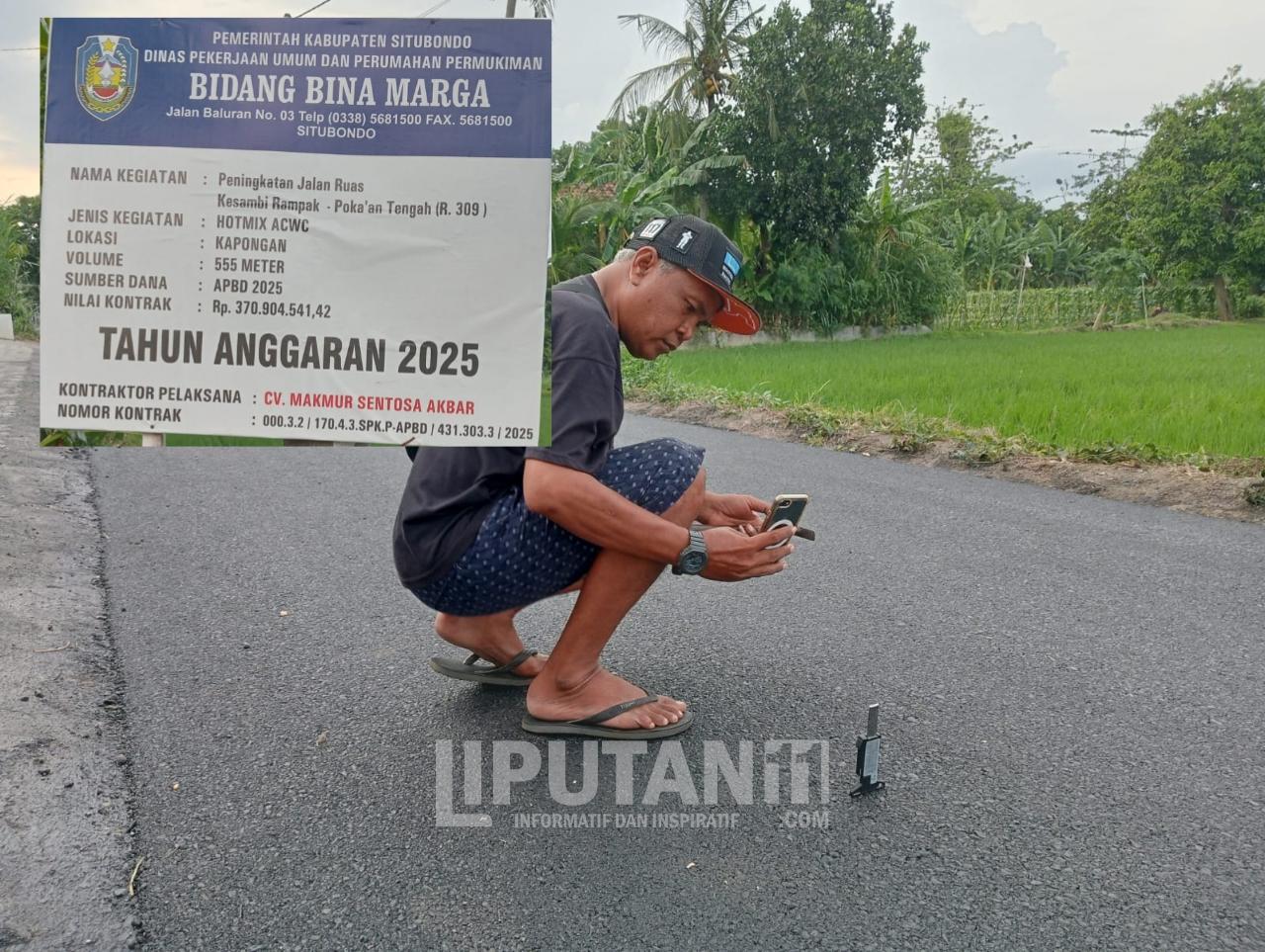 Sorotan Kualitas Proyek Jalan Situbondo: Warga Nilai Peningkatan Ruas Kesambi Rampak - Pokaan Tidak Sesuai Spesifikasi 1 IMG 20251129 WA0118