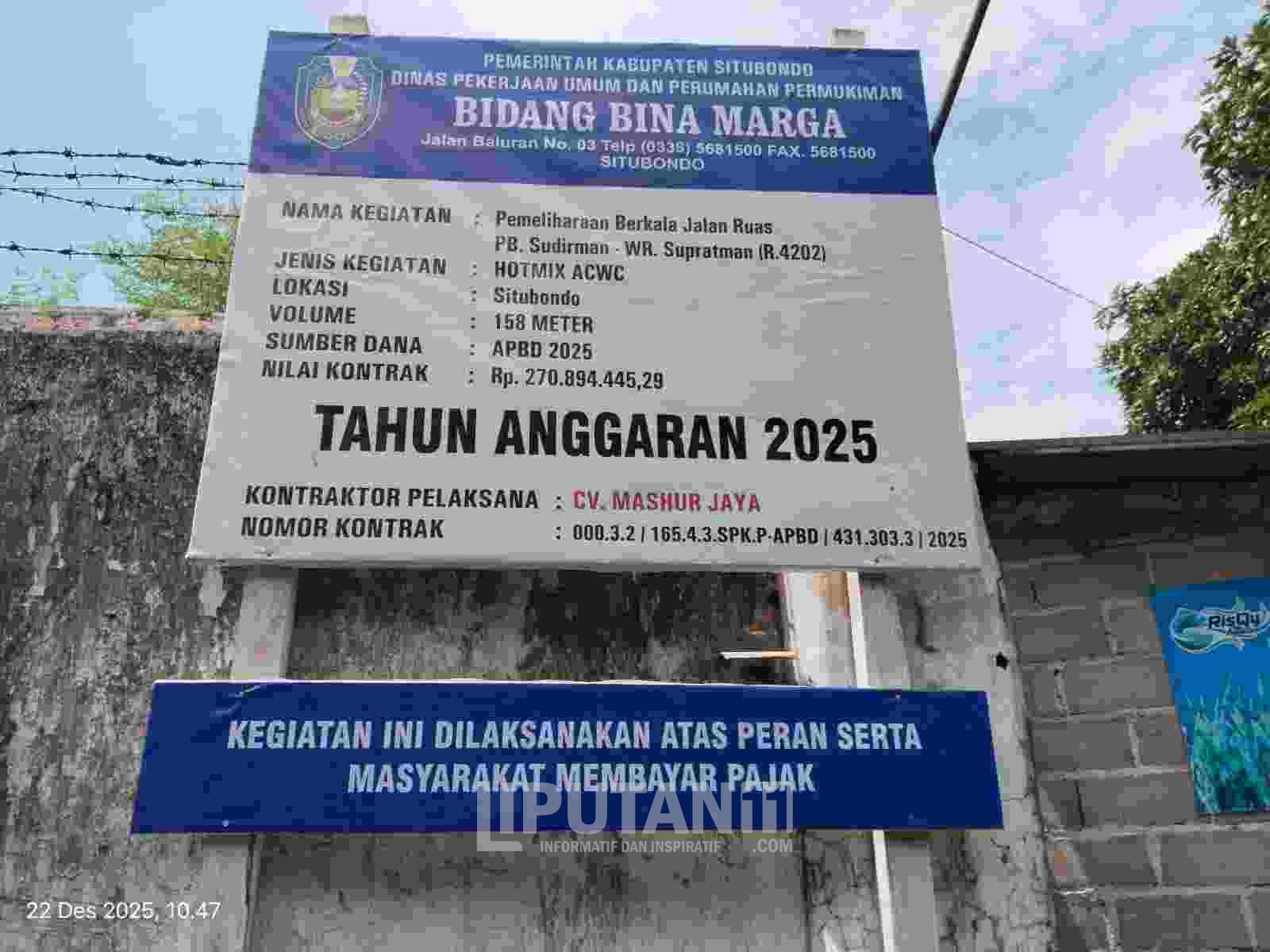 Proyek Hotmix Jalan PB.Suditman-WR Supratman Situbondo Diduga Gagal Kualitas, Baru Beberapa Hari Sudah Mengelupas 1 IMG 20251222 WA0069