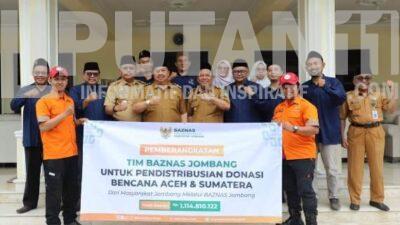 Dari Jombang untuk Sumatera dan Aceh, Bupati Warsubi Resmi Lepas Tim Kemanusiaan BAZNAS IMG 20260106 WA0057