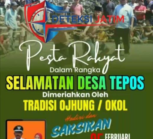 Pesta Riwayat Dalam Rangka Selametan Desa Tepos di Meriahkan Tradisi Ojhung Dan Okol SITUBONDO –BerLangsung Selamatan Desa 1 IMG 20260204 WA0095