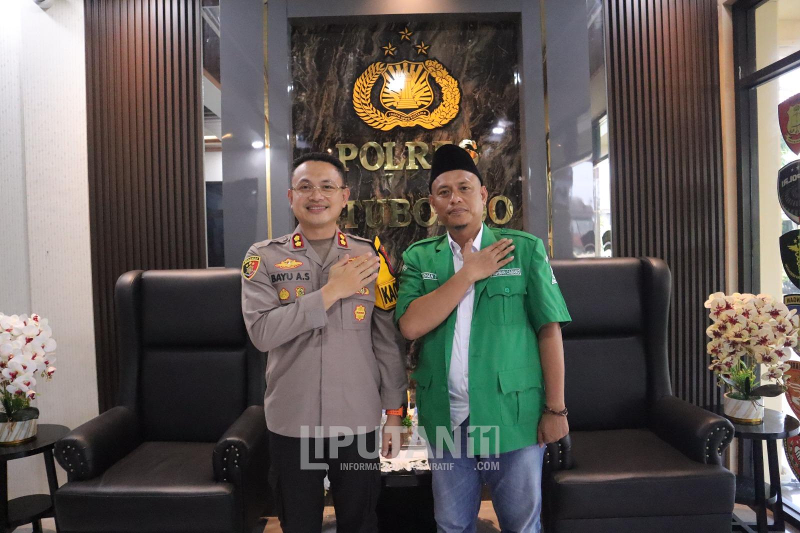 Perkuat Sinergitas, Kapolres Situbondo dan Ketua GP Ansor Komitmen Jaga Kondusifitas Bumi Sholawat Nariyah 1 IMG 20260205 WA0081