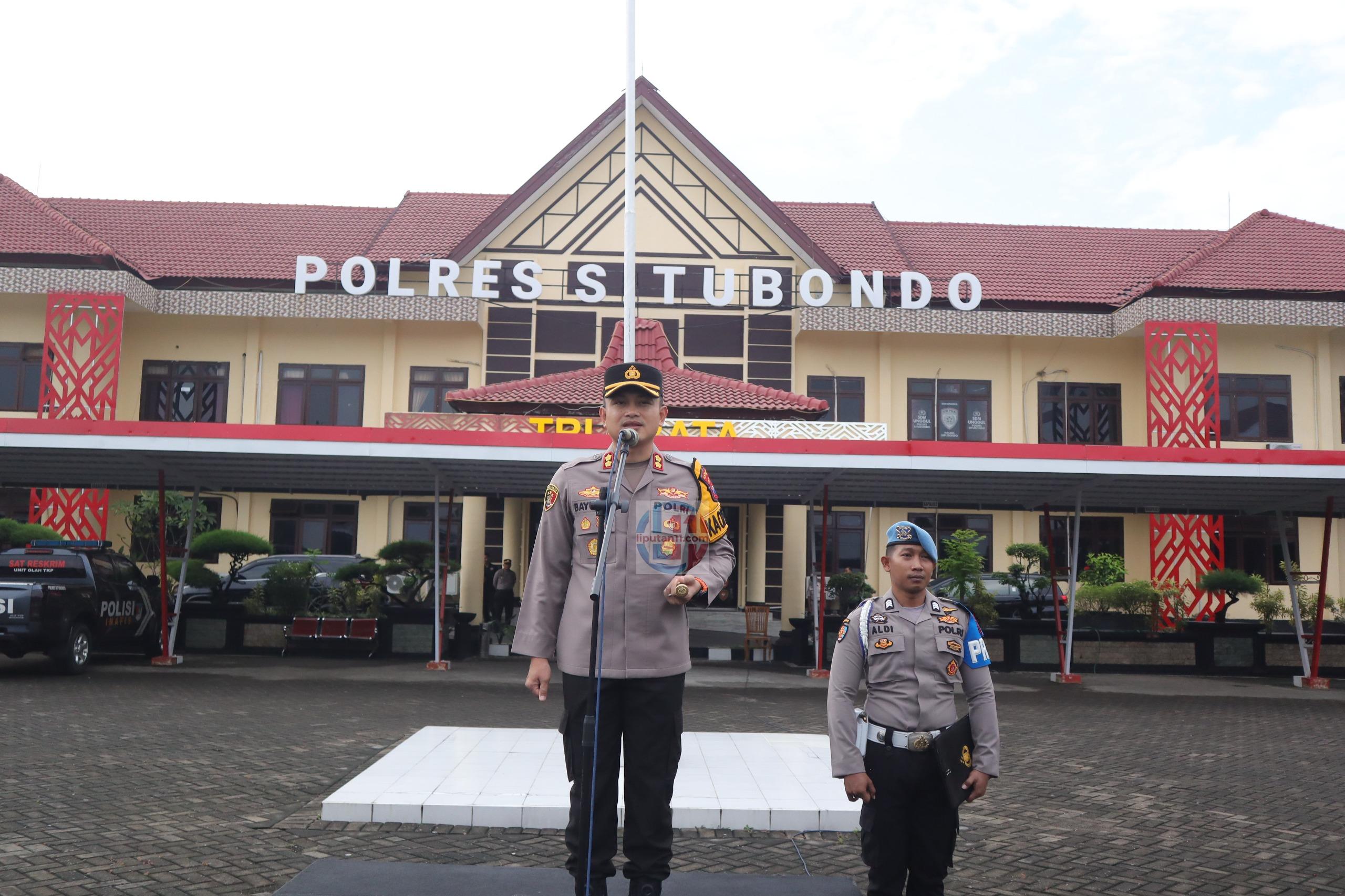 Pimpin Apel Pagi, Kapolres Situbondo Tekankan Respons Cepat Laporan dan Jadilah Polisi Penolong Masyarakat 1 apels 2