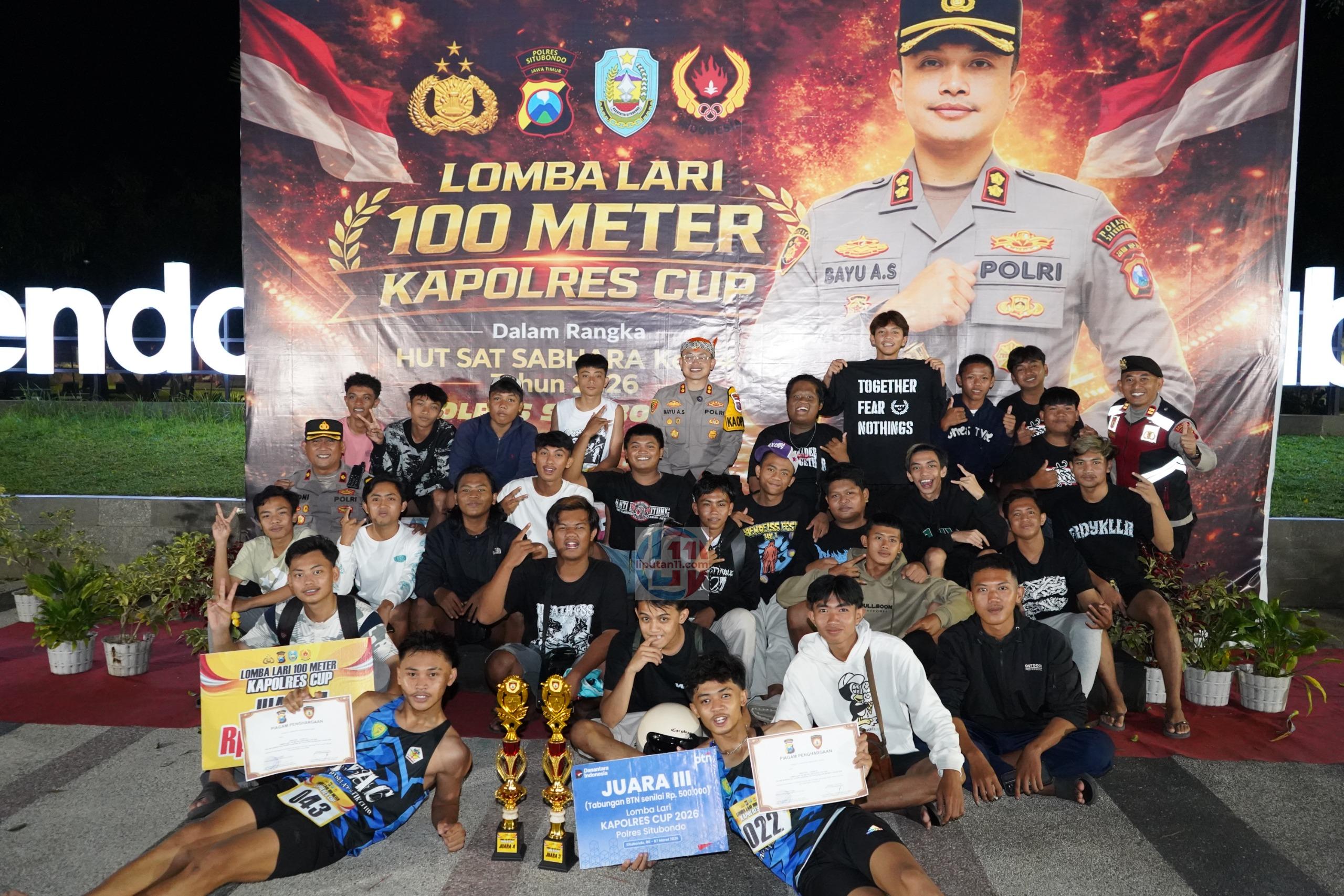 Cegah Balap Liar, Polres Situbondo Guyur Jutaan Rupiah untuk Jawara Lomba Lari 100 Meter 1 IMG 20260309 WA0015