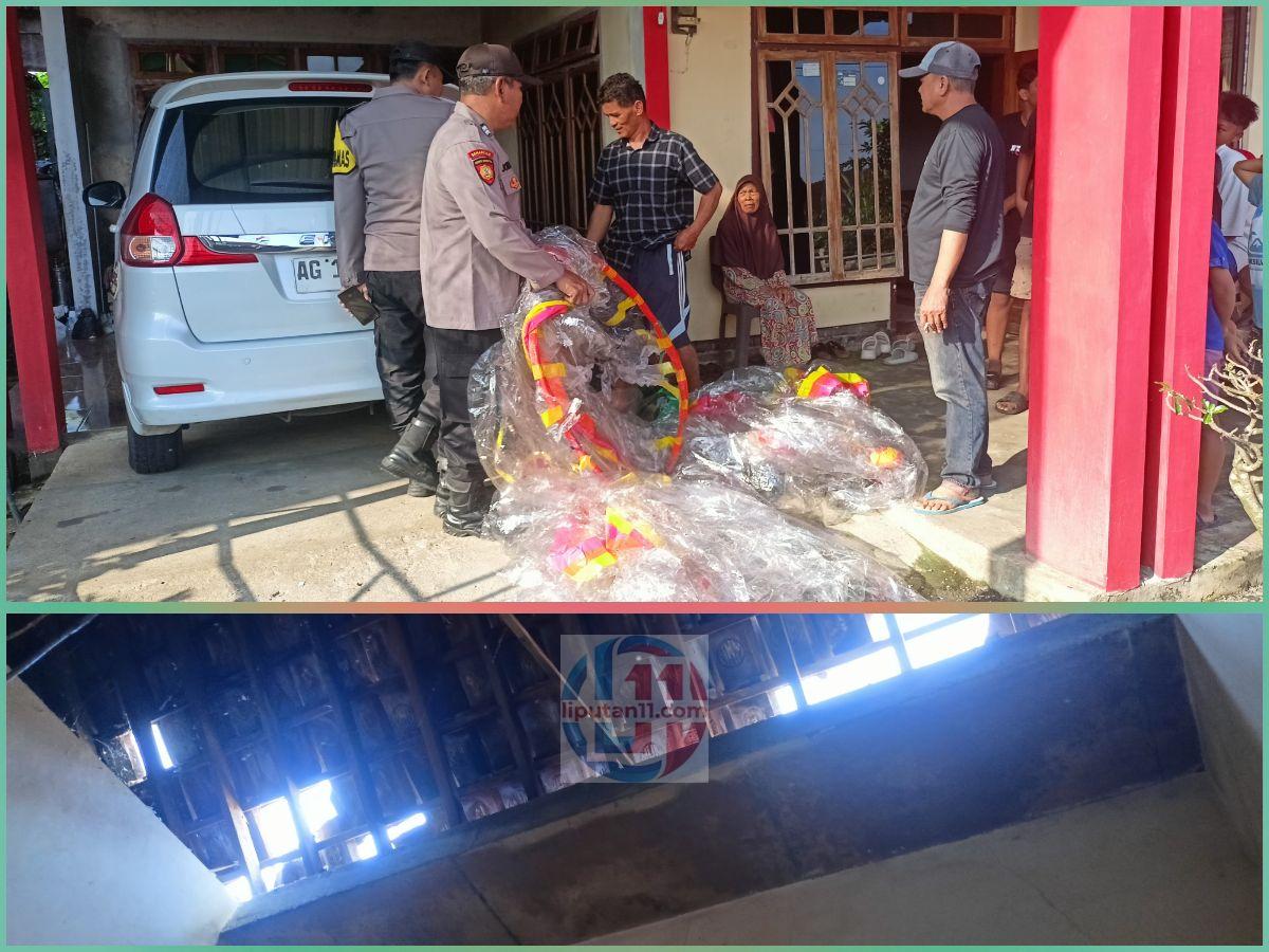 Balon Udara dengan Petasan Meledak, Atap Rumah Warga Desa Tanggulwelahan Besuki Rusak 1 1000990903