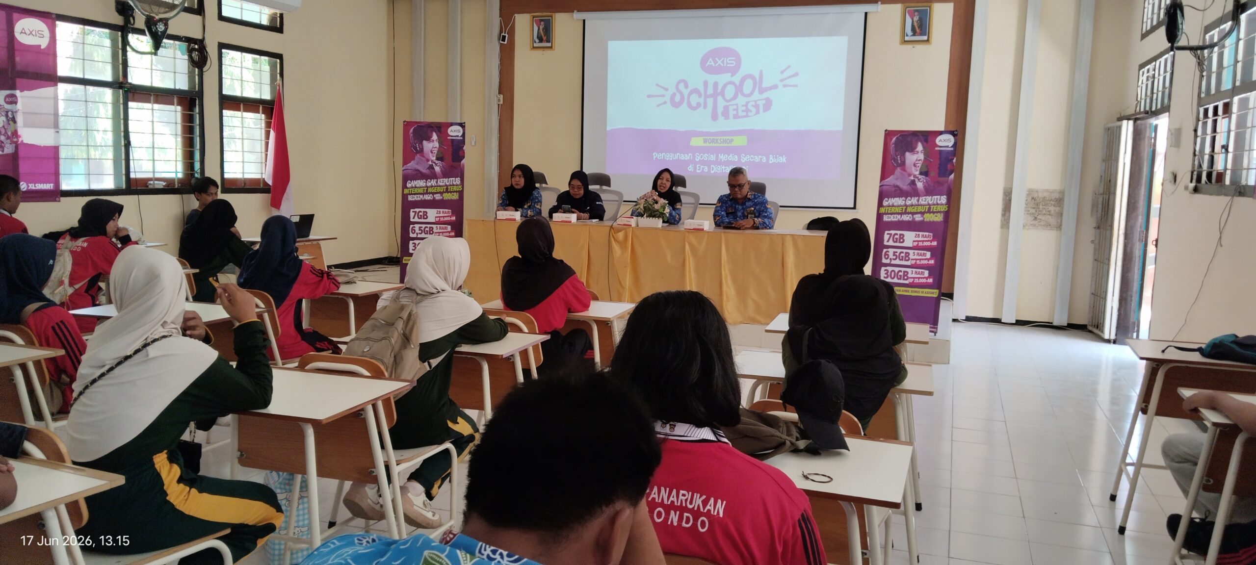 *Workshop XLSMART Ajak Generasi Muda Bijak Bermedia Sosial di Era Digitalisasi* 2 IMG 20260617 131537 scaled