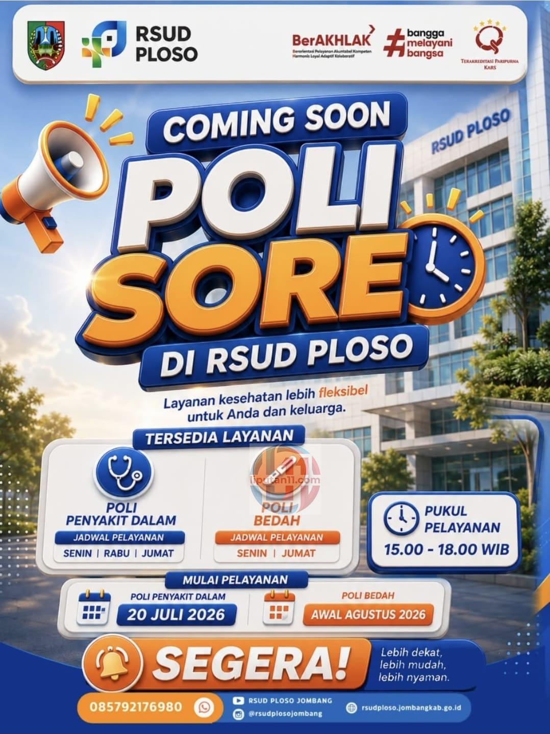 RSUD Ploso Hadirkan Poli Sore, Inovasi Layanan Kesehatan yang Lebih Fleksibel untuk Menjawab Kebutuhan Masyarakat 2 IMG 20260720 WA0029