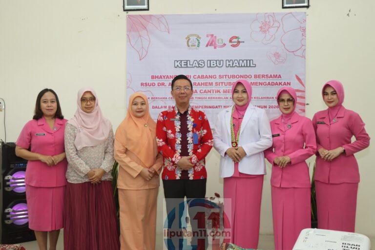 Dukung Program Gema Cantik Melesat di RSAR, Ketua Bhayangkari Cabang Situbondo Edukasi Ibu Hamil Soal Gizi edukasi3
