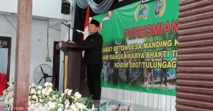 Plt Bupati Tulungagung Resmikan Jalan Rabat Beton Karya Bhakti TNI di Desa Manding 1 IMG 20261003 WA0132