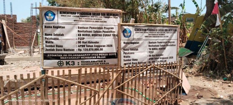 Proyek Revitalisasi TK Nurul Hidayah Abaikan Standar K3, Kepsek Pilih Bungkam dan Anti-Wartawan IMG 20261030 WA0150